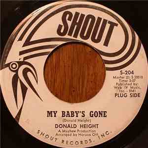 Donald Height - My Baby's Gone / You're Gonna Miss Me