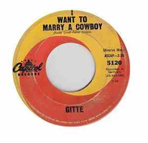 Gitte -  I Want To Marry A Cowboy