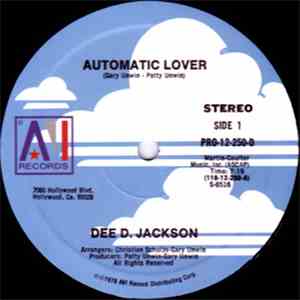 Dee D. Jackson - Automatic Lover / Didn't Think You'd Do It