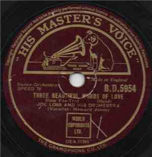 Joe Loss And His Orchestra - Three Beautiful Words Of Love / The Old Lamp-L ...