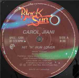 Carol Jiani - Hit 'N Run Lover (MDR Version) / Mercy (Remix)