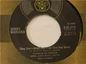 Gerry Marsden - They Don't Make Days Like That Anymore b/w Can't You Hear T ...