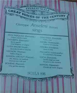 Giuseppe Anselmi - Great Voices Of The Century - Giuseppe Anselmi