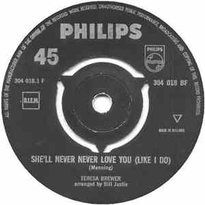 Teresa Brewer - She'll Never Never Love You (Like I Do)