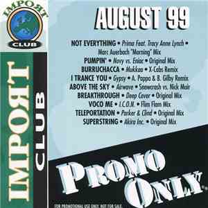 Various - Promo Only Import Club August 99