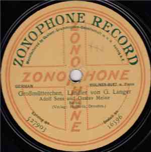 Adolf Sens Und Gustav Meine - Großmütterchen / Barcarole Aus ,,Hoffmanns Er ...