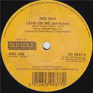 Red Box - Lean On Me (Ah-Li-Ayo) / For America