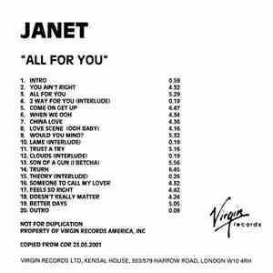 Janet - All For You