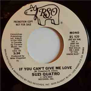 Suzi Quatro - If You Can't Give Me Love