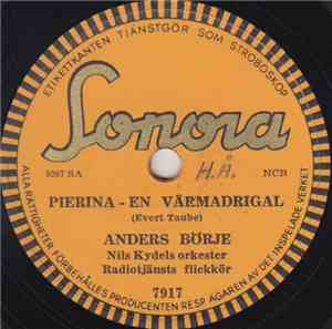 Anders Börje - Pierina - En Vårmadrigal / Sunnanvindsvalsen