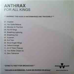 Anthrax - For All Kings