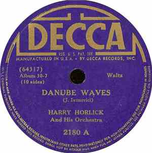 Harry Horlick And His Orchestra - Danube Waves