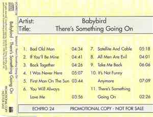 Babybird - There's Something Going On
