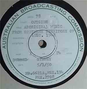 Various - Aboriginal Music From Northern Territory Of Aust. 1948