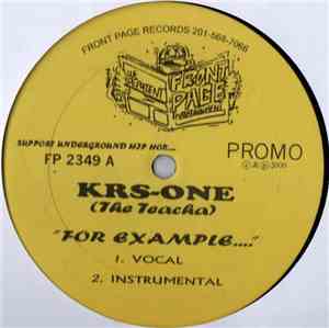 KRS-One, The Teacha - For Example .... / Tell The Devil Ha!