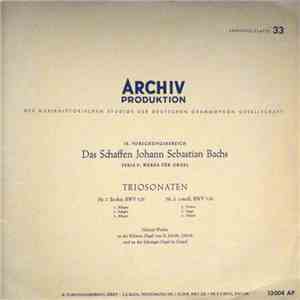 Johann Sebastian Bach / Helmut Walcha - Triosonaten Nr.1 Es-dur, BWV 525 /  ...