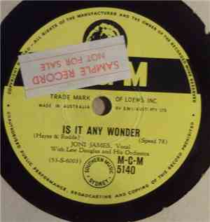 Joni James - Is It Any Wonder / Yes, Yes, Yes
