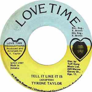 Tyrone Taylor - Tell It Like It Is