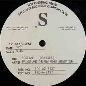 Prince And The New Power Generation - Cream (Remixes)