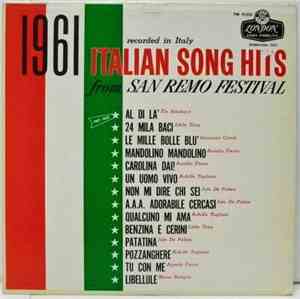 Various - 1961 Italian Song Hits From San Remo Festival