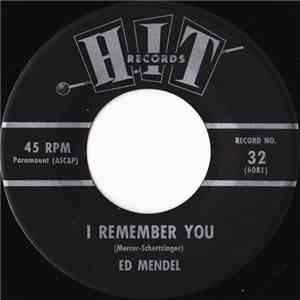 Ed Mendel / Dave Grundy Combo -  I Remember You / Green Onions