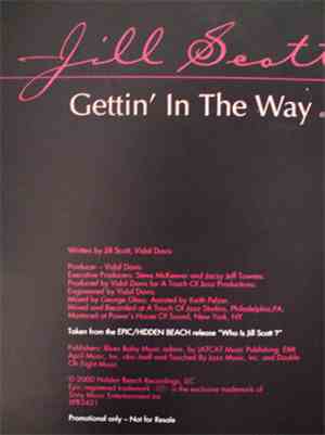 Jill Scott - Gettin' In The Way