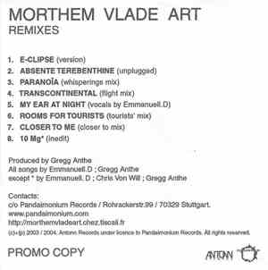 Morthem Vlade Art - REMIXES (Promo Copy)