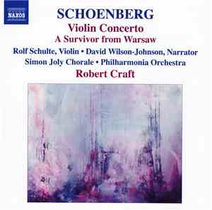 Schoenberg, Rolf Schulte • David Wilson-Johnson • Simon Joly Chorale • Phil ...