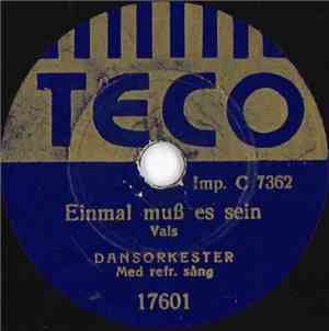 Unknown Artist - Einmal Muß Es Sein / Har Du Ingen Liten Plats För Mig