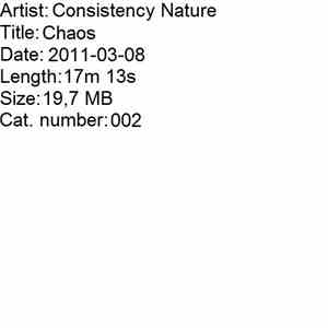 Consistency Nature - Chaos