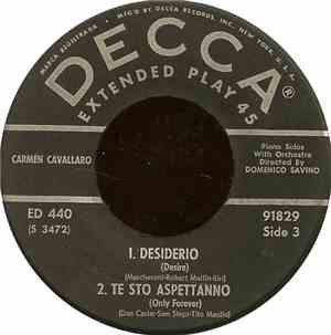 Carmen Cavallaro - Desiderio (Desire)