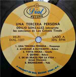 Odilio González - Una Tercera Persona - Interpreta Las Canciones De Luz Cel ...