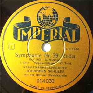 W. A. Mozart, Johannes Schüler Mit Der Berliner Staatskapelle - Symphonie N ...