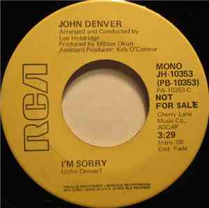 John Denver - I'm Sorry