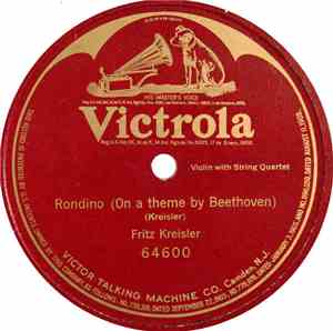 Fritz Kreisler - Rondino (On A Theme By Beethoven)