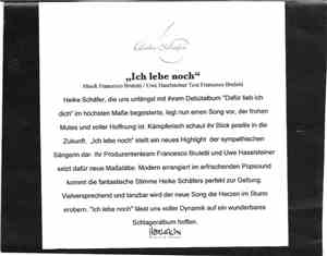 Heike Schäfer - Ich Lebe Noch