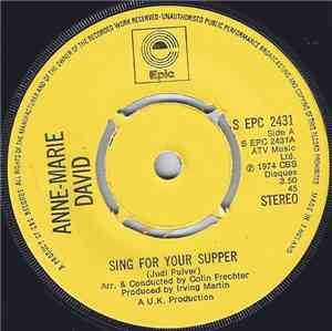 Anne-Marie David - Sing For Your Supper