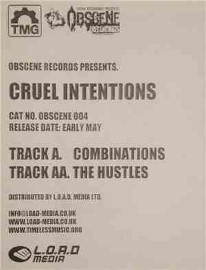Cruel Intentionz - Combinations / The Hustles