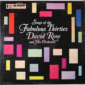David Rose And His Orchestra - Songs Of The Fabulous Thirties