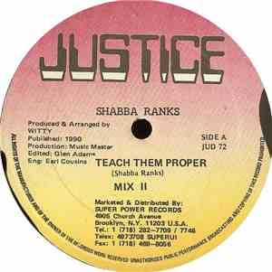 Shabba Ranks - Teach Them Proper