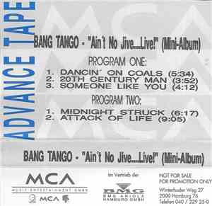 Bang Tango - Ain't No Jive....Live!