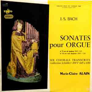 J.S. Bach, Marie-Claire Alain - Integrale De Sonates Pour Orgue (Volume 2)  ...