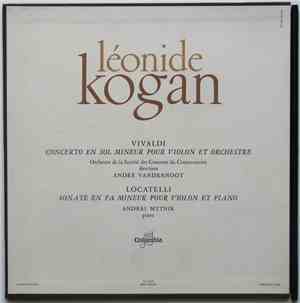Léonide Kogan, Orchestre De La Société Des Concerts Du Conservatoire, André ...