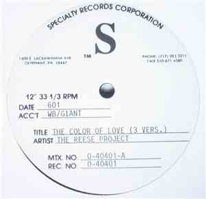 The Reese Project - The Color Of Love (3 Vers.)