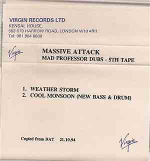 Massive Attack - Mad Professor Dubs - 5th Tape