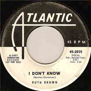 Ruth Brown - I Don't Know