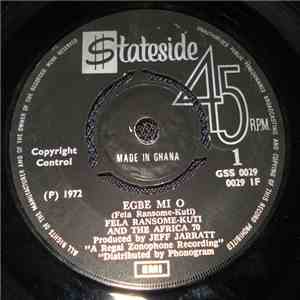 Fela Ransome-Kuti And Africa '70, The - Egbe Mi O / Chop And Quench