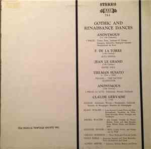 Various - Gothic And Renaissance Dances