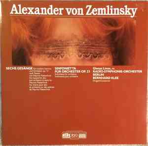 Alexander von Zemlinsky – Glenys Linos, Radio-Symphonie-Orchester Berlin, B ...