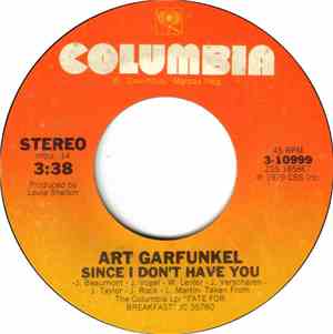 Art Garfunkel - Since I Don't Have You